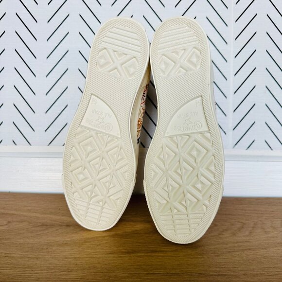 ⭐Converse Chuck 70 Plus Hi 6.5 Men's Shoes Beige Floral Paisley Sneakers A08172C - Picture 7 of 10